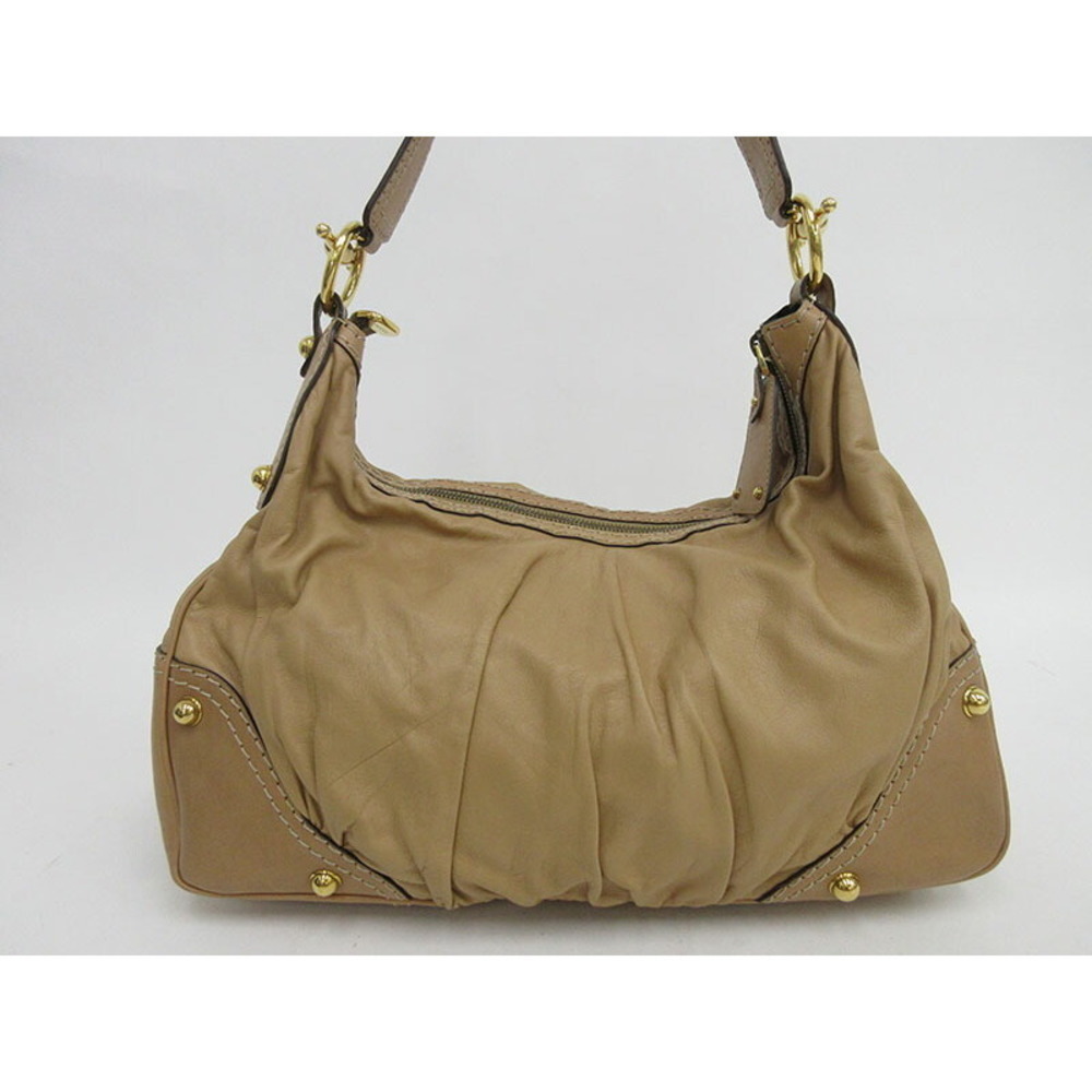 GUCCI Shoulder Bag Camel Brown Leather - Picture 3 of 10